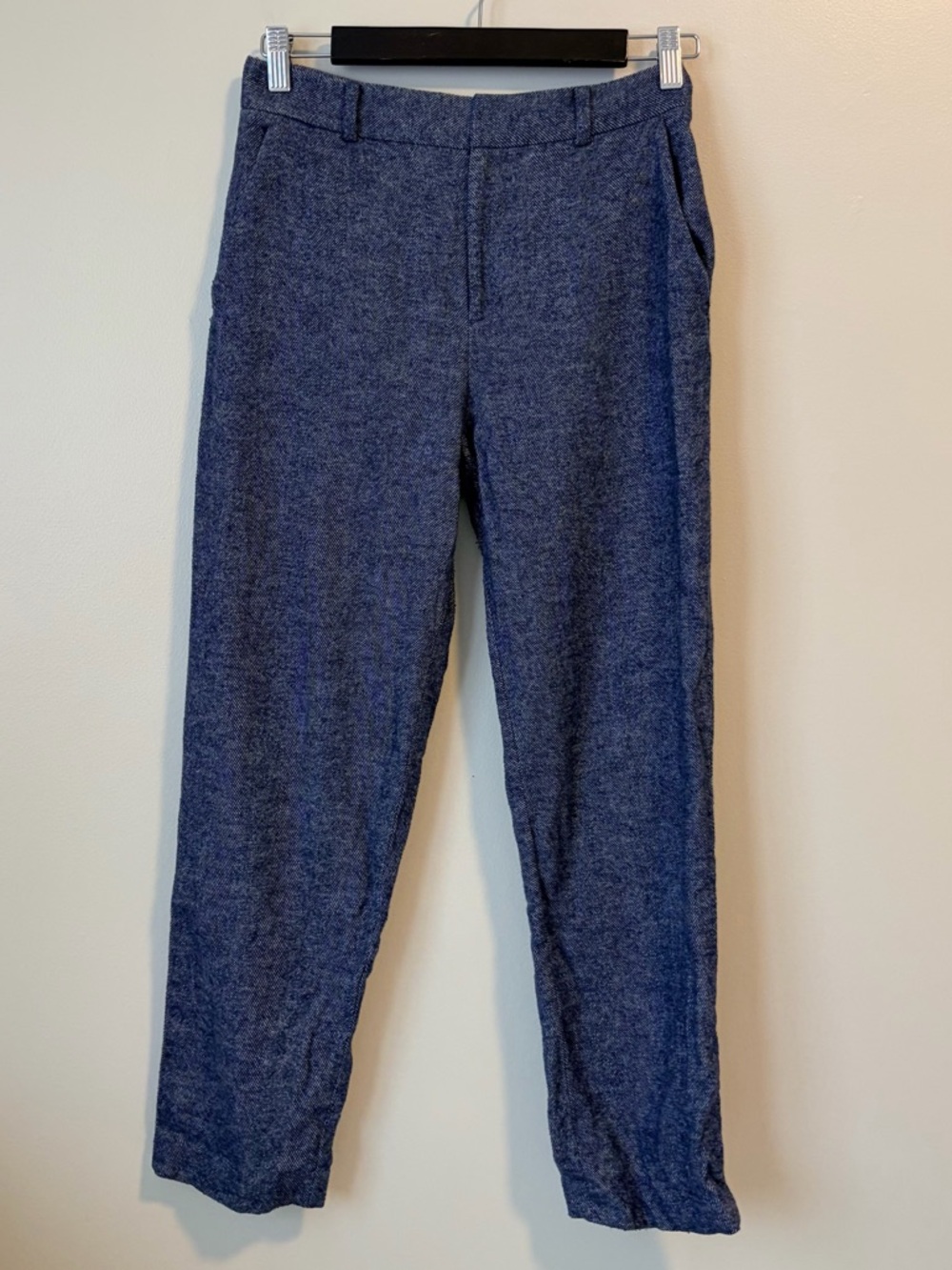 Club Monaco Blue Tweed Wool Dress Pants